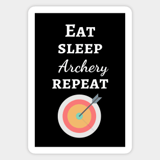 Eat Sleep Archery Repeat Sticker